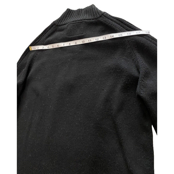 Mistral Sweater Womens Size S Small Black 1/4 Zip Acrylic Pullover Sweater - Picture 12 of 12